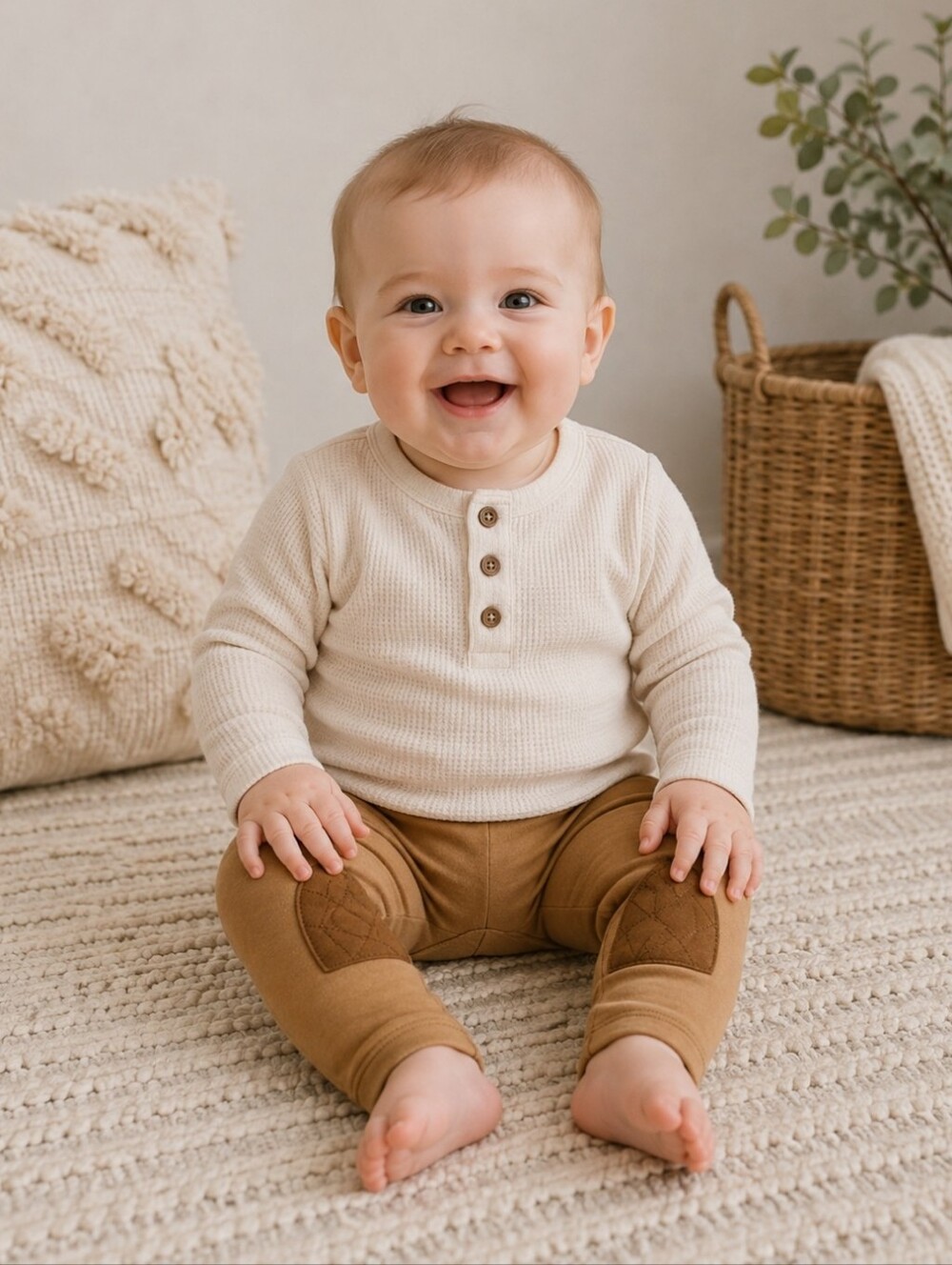 Hope & Henry Tan Leggings | 6-12M